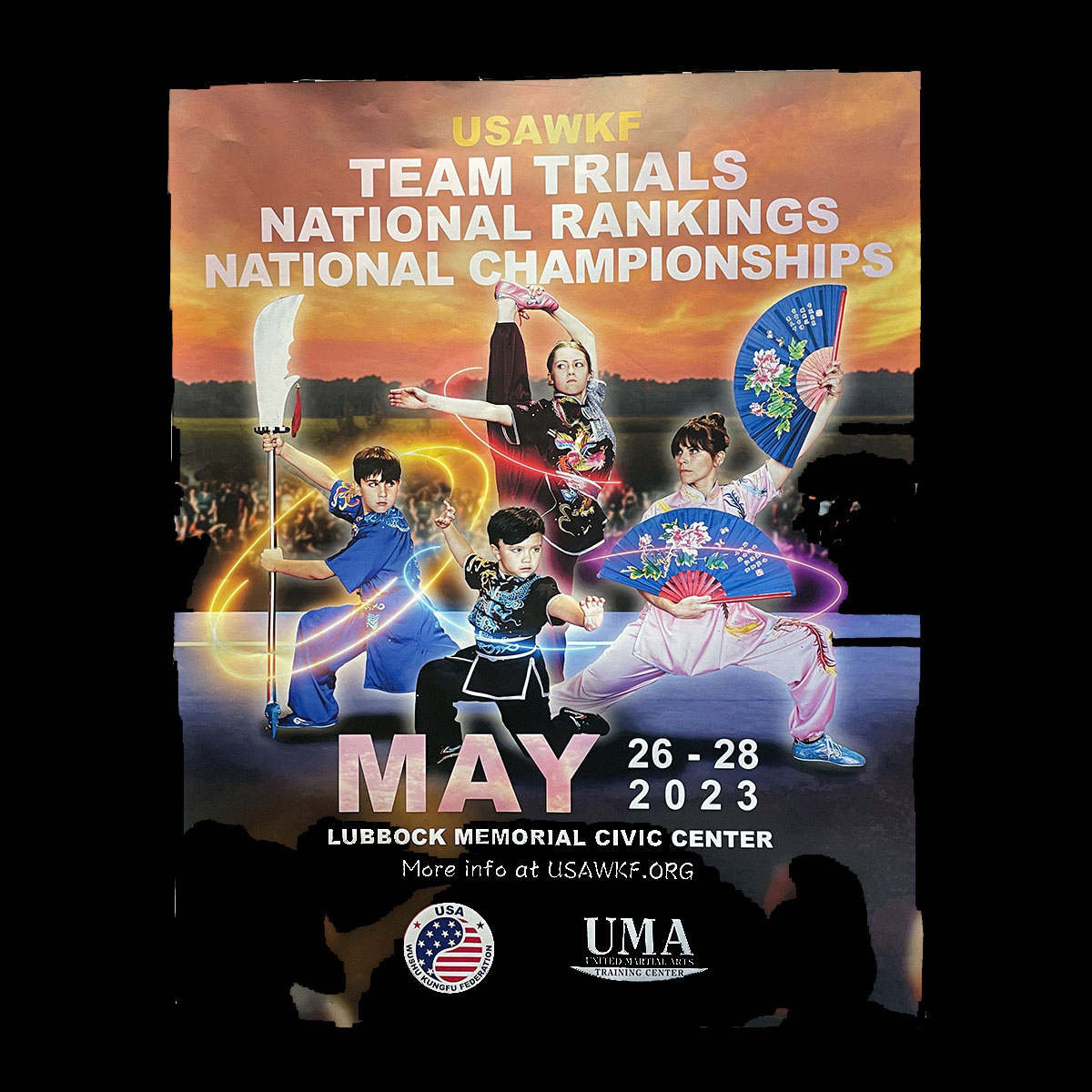 the USAWKF National Kung Fu Championships Lubbock, Texas May 26-28, 2023