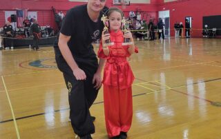 Vital Yarashevich and Sorina Codita at the 33rd martial arts foundation tournament 2023