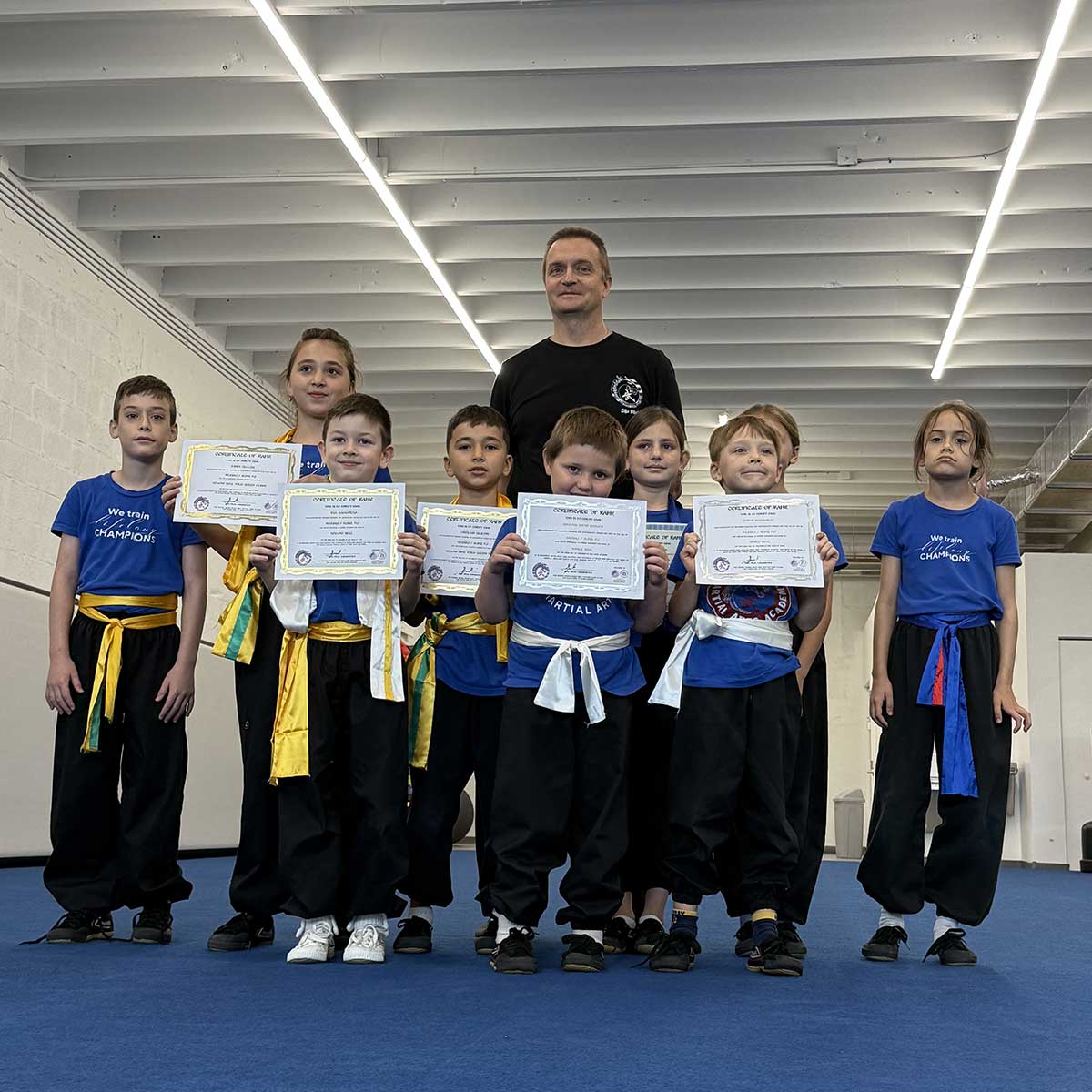 Belt test October 25, 2025: Shalom Baruch, Vital Yarashevich, Anthony Marzac, Emily Slutchi, Ilia Gamartsa, Cristian Slutchi, Lucia Viscito, Fedor Kombarov, Maria Gomez-Moreno, Sorina Codita