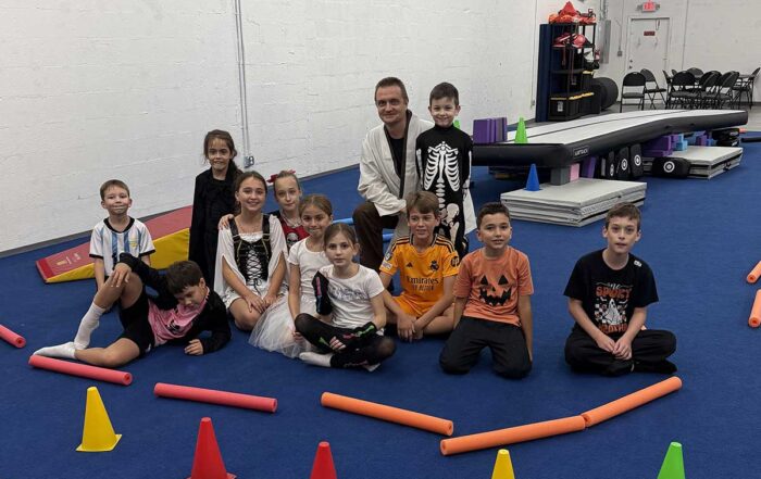 Halloween Celebration, October 25, 2025, parents night out: Carlos Gomez-Moreno, Leonardo Girasol, Cristian Slutchi, Georgiy Zachvatov, Anthony Marzac, Sorina Codita, Lucia Viscito, Maria Gomez-Moreno, Maria Marzac, Emily Slutchi, Ilia Gamartsa, Vital Yarashevich