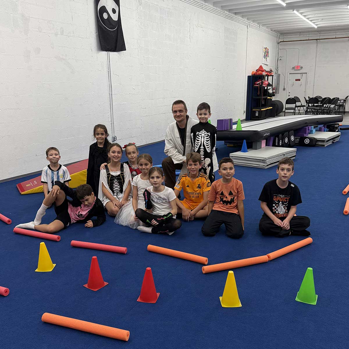 Halloween Celebration, October 25, 2025, parents night out: Carlos Gomez-Moreno, Leonardo Girasol, Cristian Slutchi, Georgiy Zachvatov, Anthony Marzac, Sorina Codita, Lucia Viscito, Maria Gomez-Moreno, Maria Marzac, Emily Slutchi, Ilia Gamartsa, Vital Yarashevich