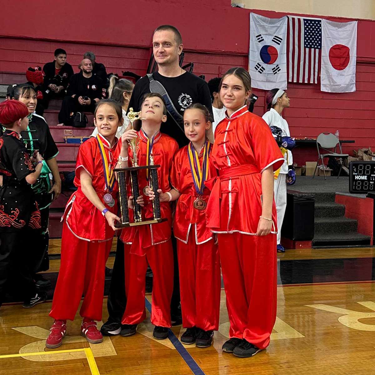 Martial Arts Foundation 34th Annual Championship, Fort Lauderdale, Florida, November 1, 2025: Vital Yarashevich, Sorina Codita, Anthony Marzac, Maria Marzac, Diana Bushueva