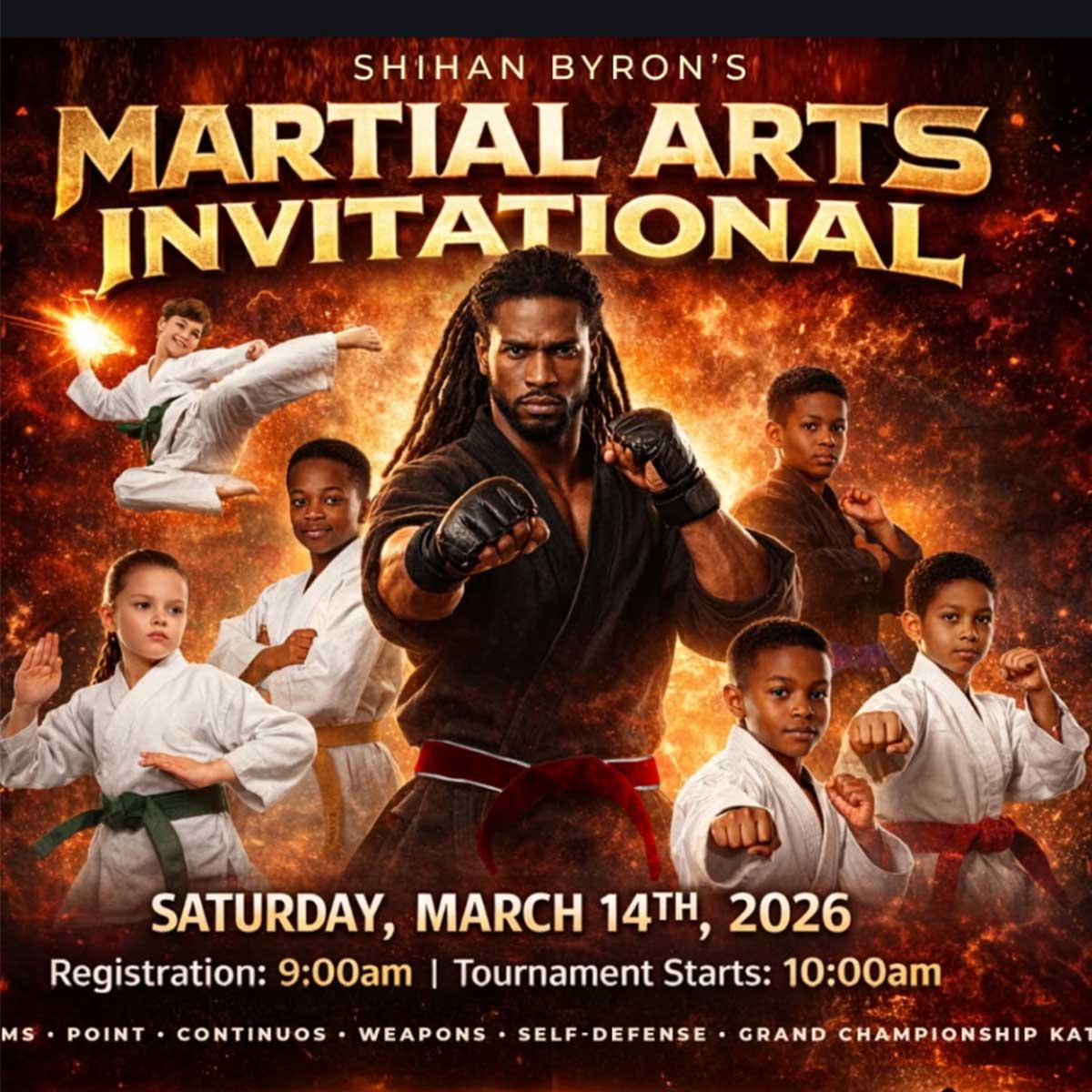 Nisei Open Invitational Martial Arts Tournament, Fort Lauderdale, March 14, 2026