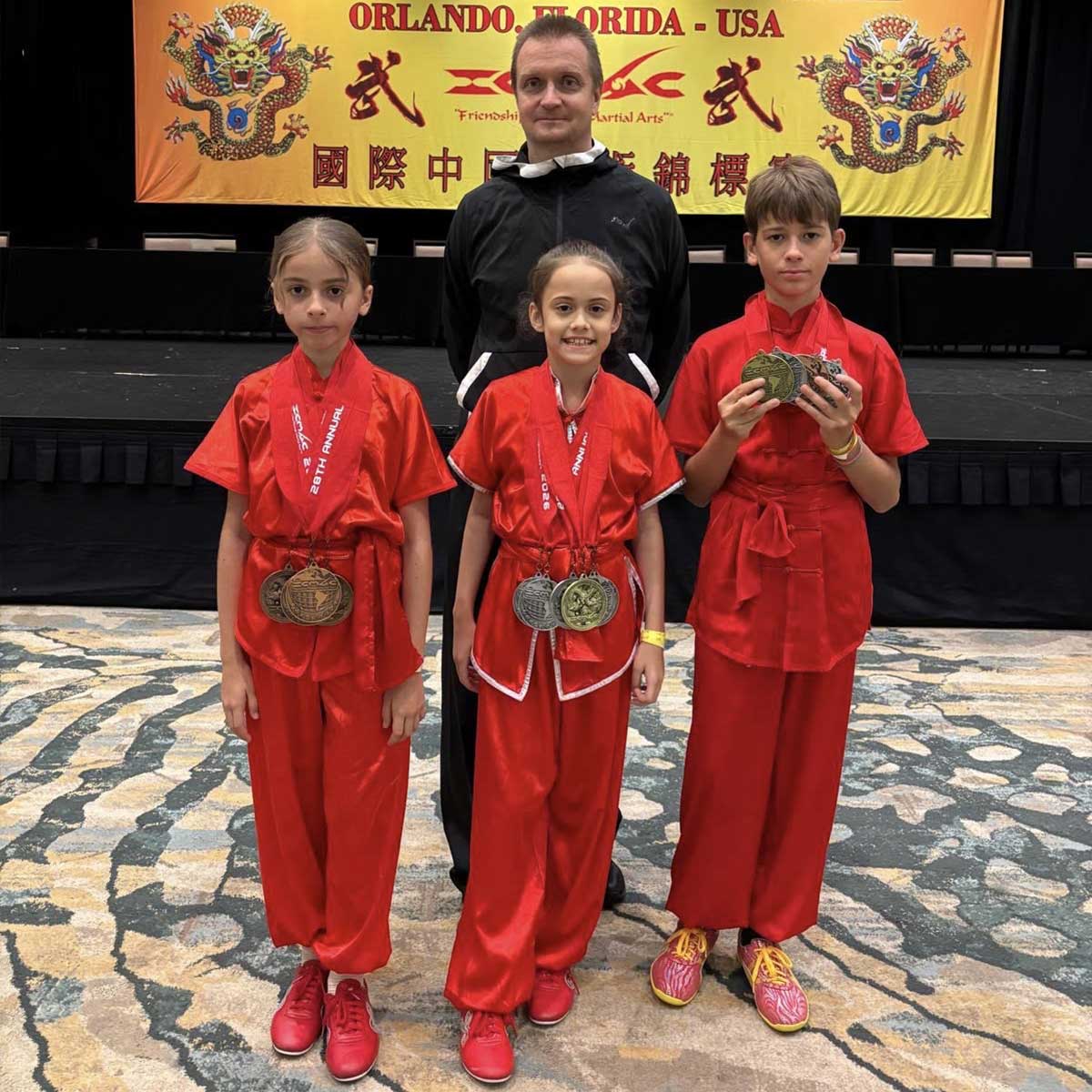 28th Annual International Chinese Martial Arts Championship, Orlando, Florida, July 18, 2026: Sorina Codita, Vital Yarashevich, Maria Gomez-Moreno, Carlos Gomez-Moreno 28th Annual International Chinese Martial Arts Championship, Orlando, Florida, July 18, 2026: Sorina Codita, Vital Yarashevich, Maria Gomez-Moreno, Carlos Gomez-Moreno